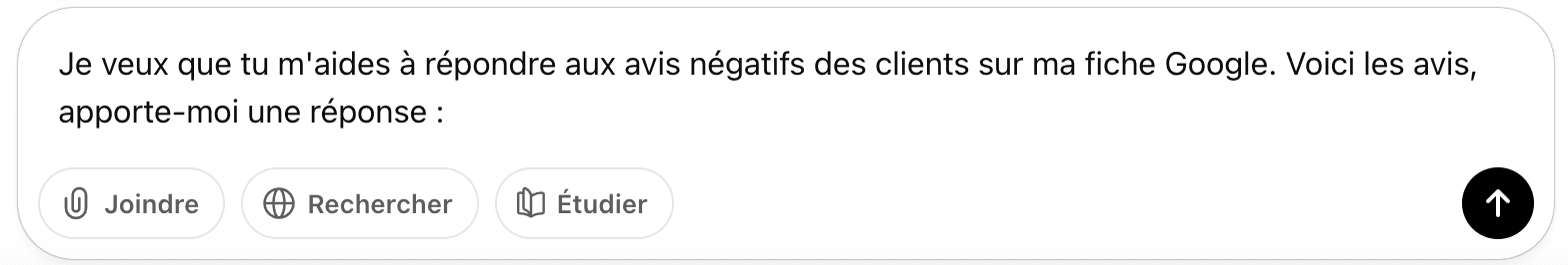 prompt chatgpt pour répondre aux avis négatifs